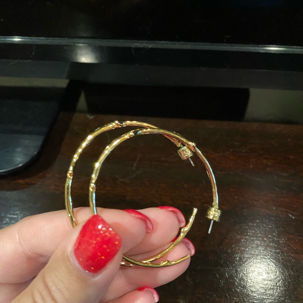 Chloe + Isabel gold hoops